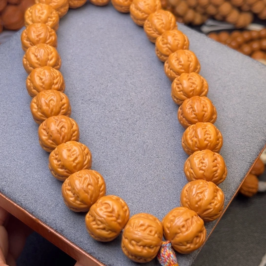 猴头核桃吊坠36颗17新麻花手持红流苏