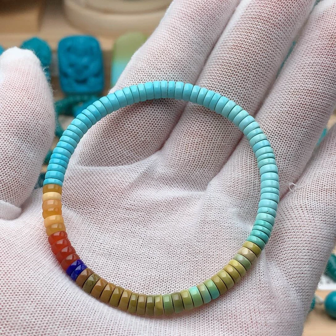 绿松石未镶嵌颈饰