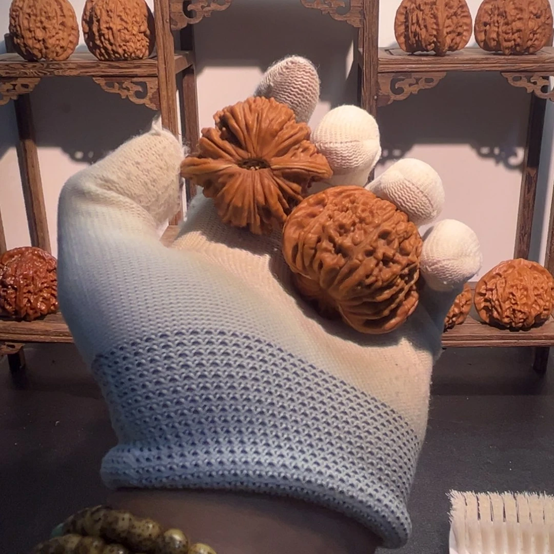 文玩核桃吊坠四座楼
