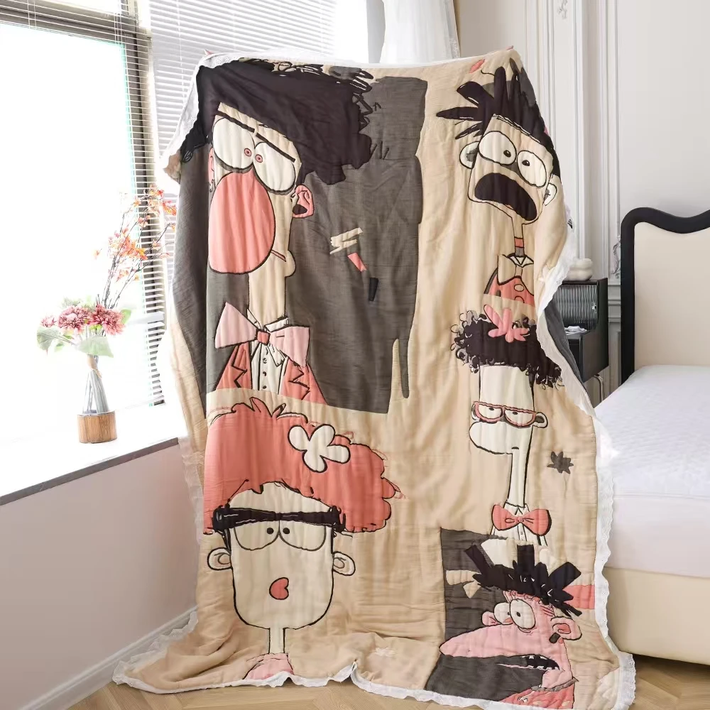 DW 0445 花边款泡芙被 搞怪男孩