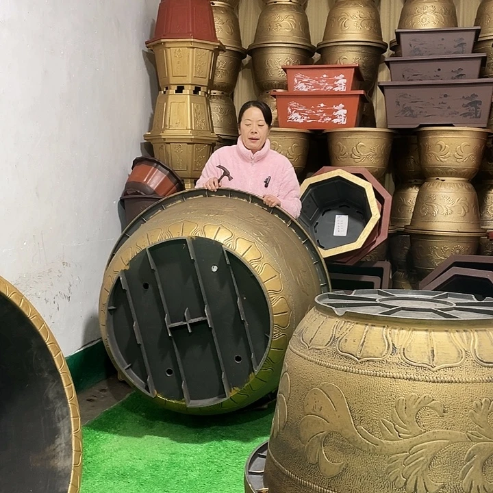 圆盆古铜一米二一个