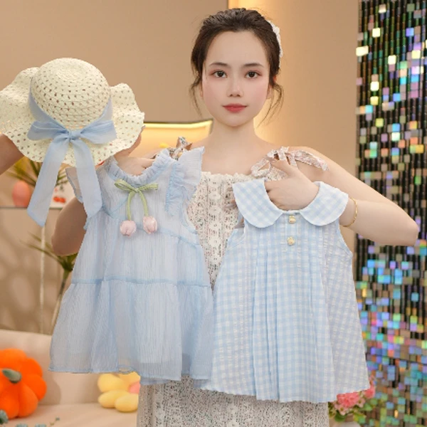 2025儿童装女童夏季洋气连衣裙小童宝宝甜美可爱公主风清新棉布裙