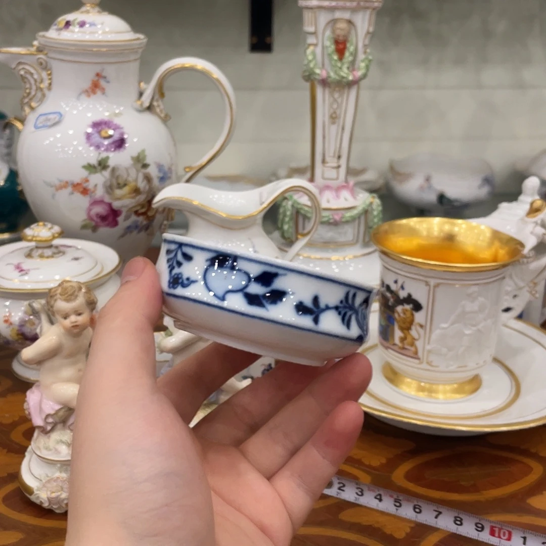 摆件中古一等扁圆盒缺钙