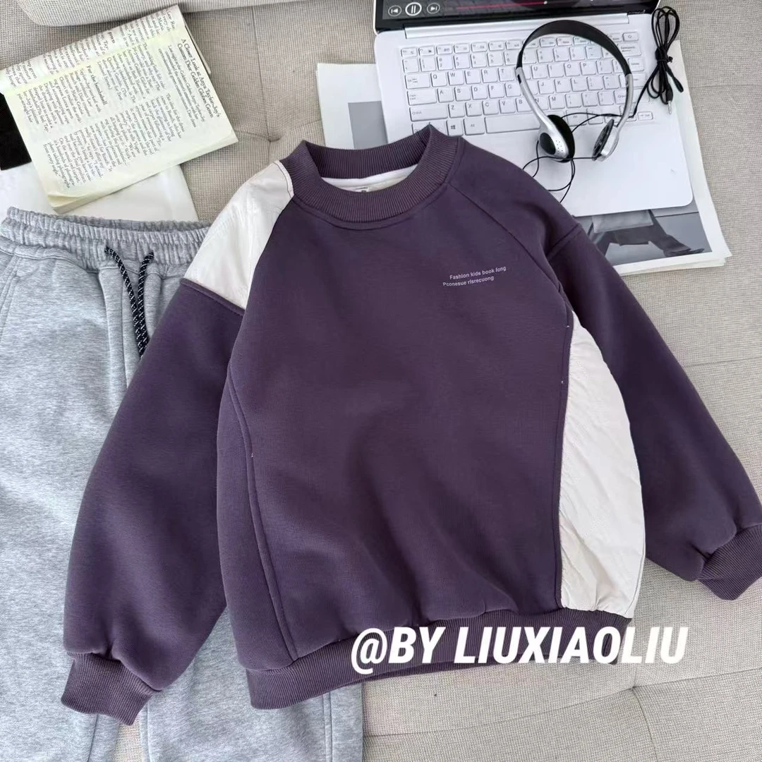 杭州六小六正版 BY LIUXIAOLIU冬季儿童加绒卫衣20141