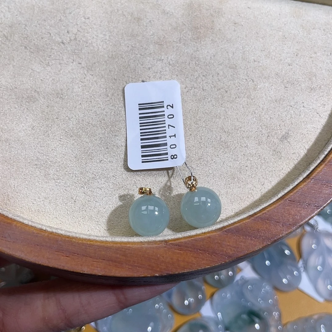 华***祺翡翠未镶嵌挂件珠子