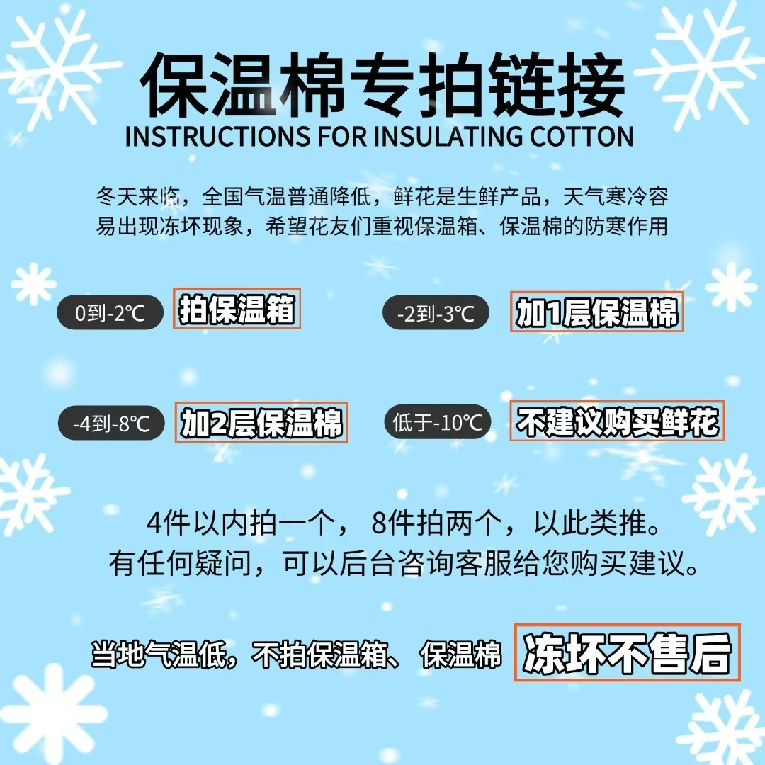 【保温棉专拍链接】0度以下地区需加拍保温棉 否则冻坏无售后（坤）
