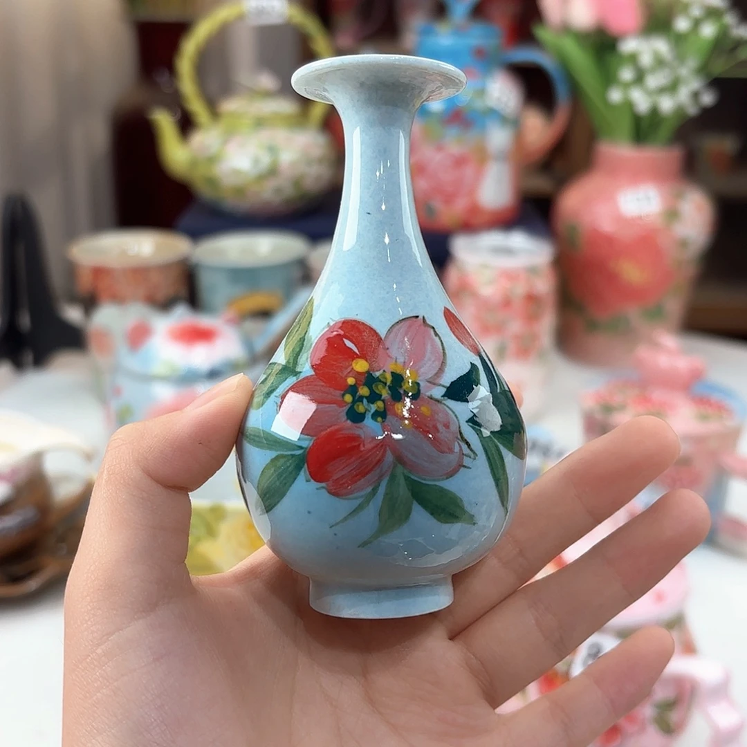 景德镇手绘高温釉下彩陶瓷茶具