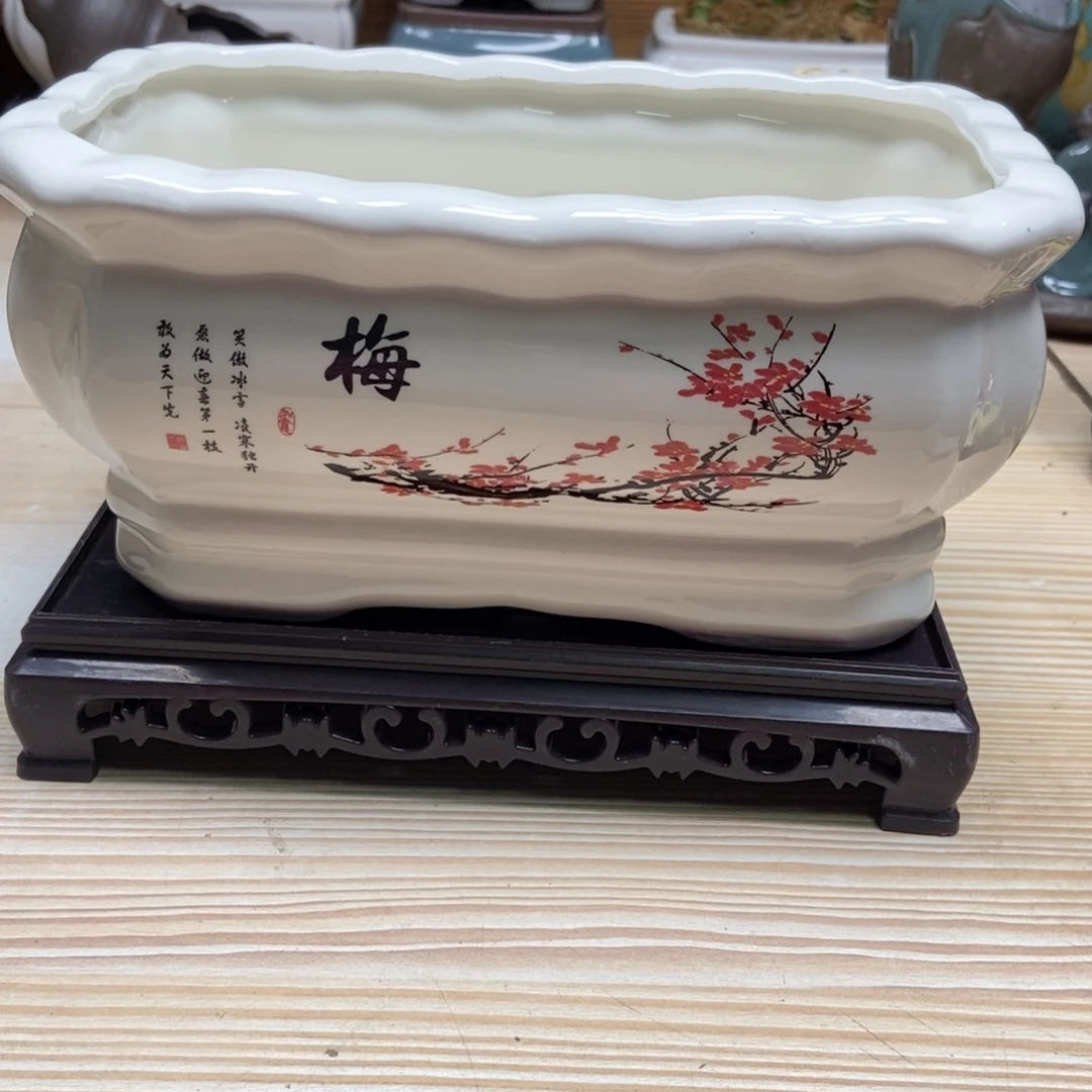 瓷片陶瓷花盆陶瓷艺术