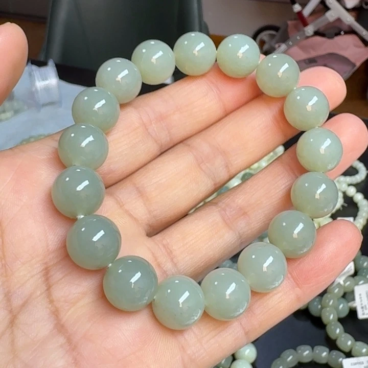 手链未镶嵌和田玉（青玉）