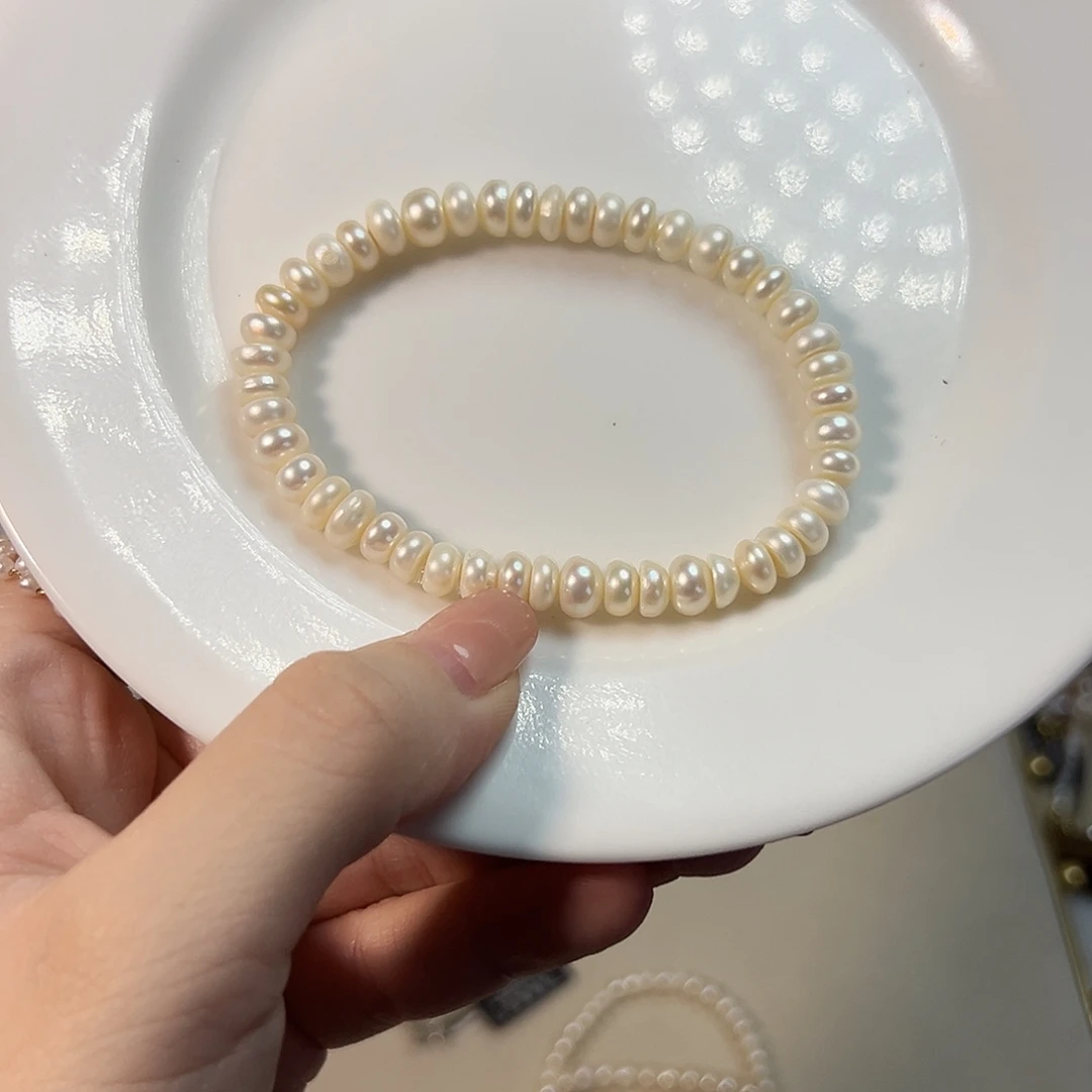 银S925镶嵌天然淡水珍珠设计款淡水珍珠