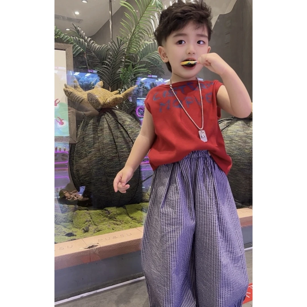 【棉逗熊品牌】男童韩版夏季休闲时尚男童套装-2033