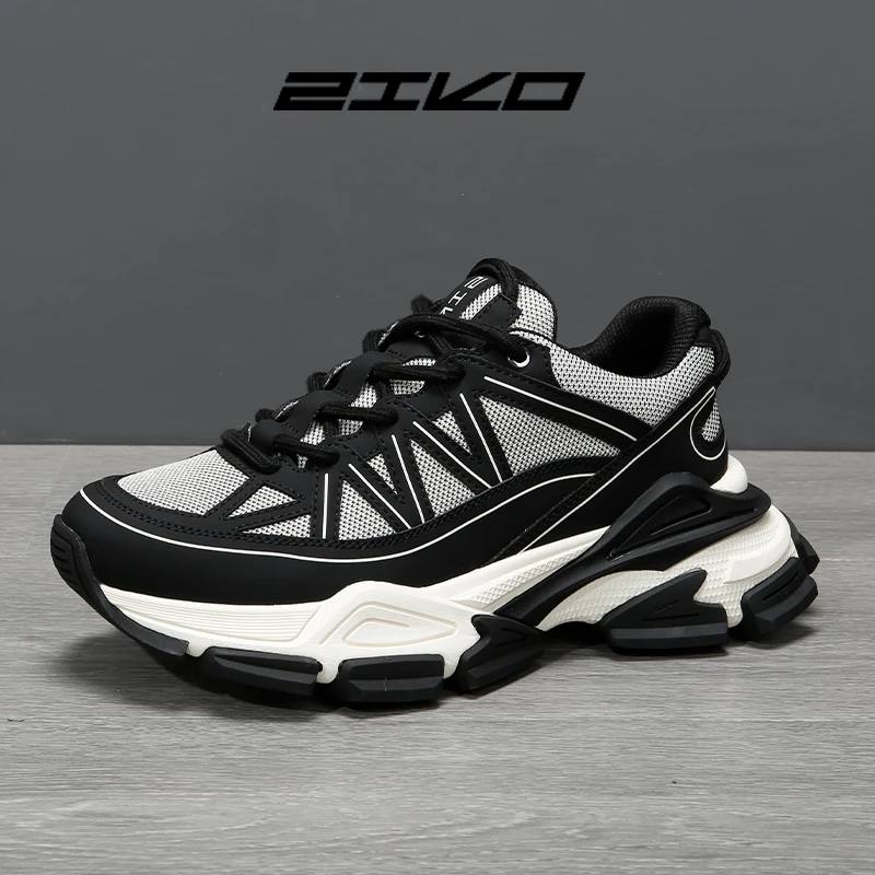 ZIKO男鞋厚底时尚休闲鞋减震增高潮流鞋子男春夏季老爹鞋时尚百搭