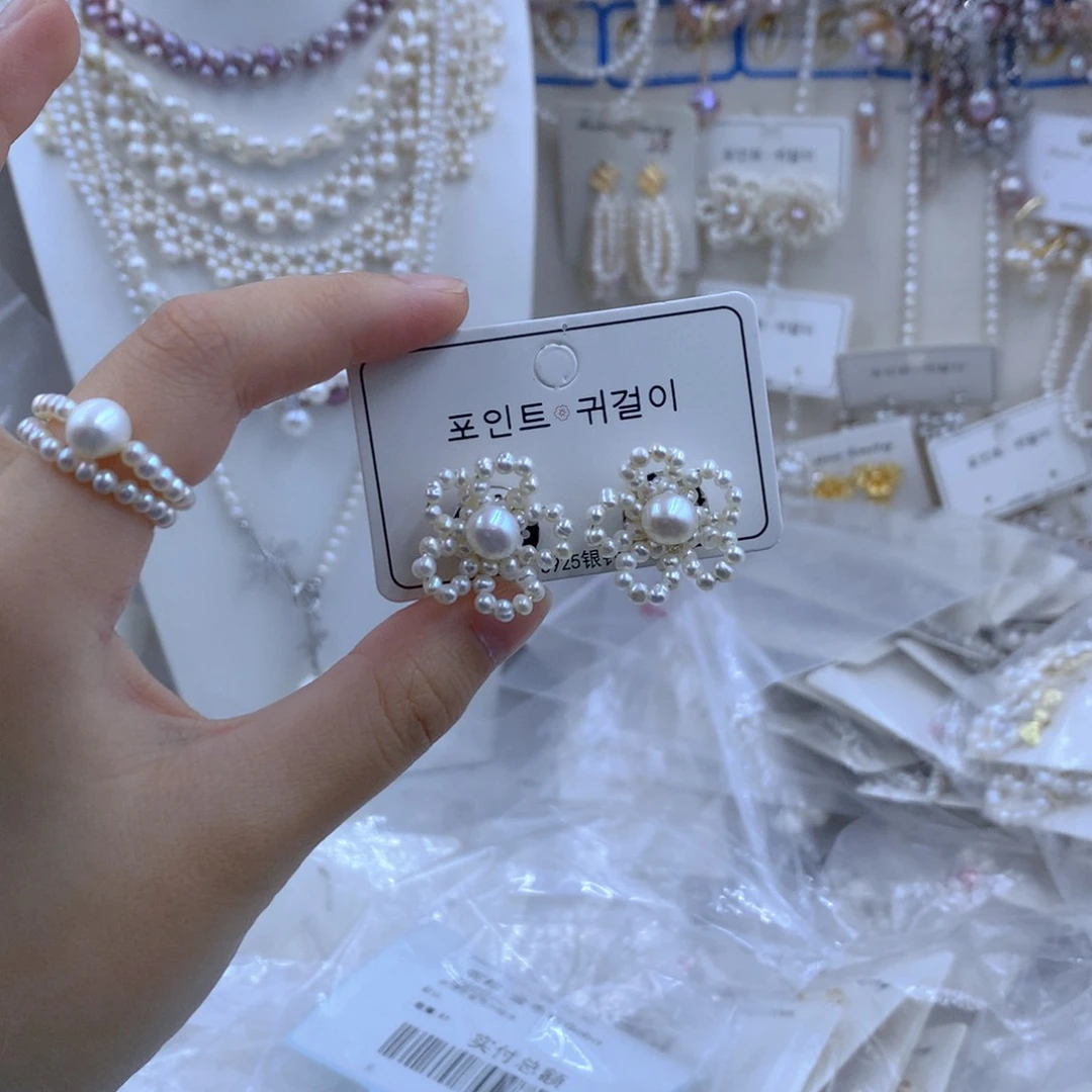 颈饰合金淡水珍珠