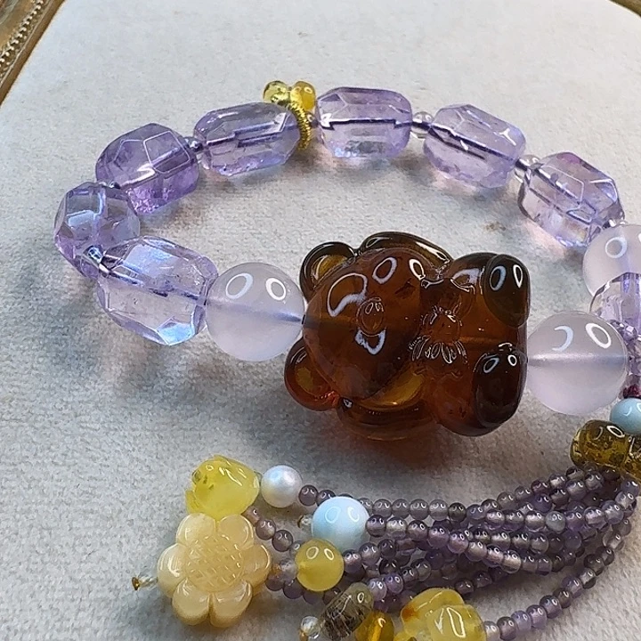 琥珀未镶嵌手链琥珀手串