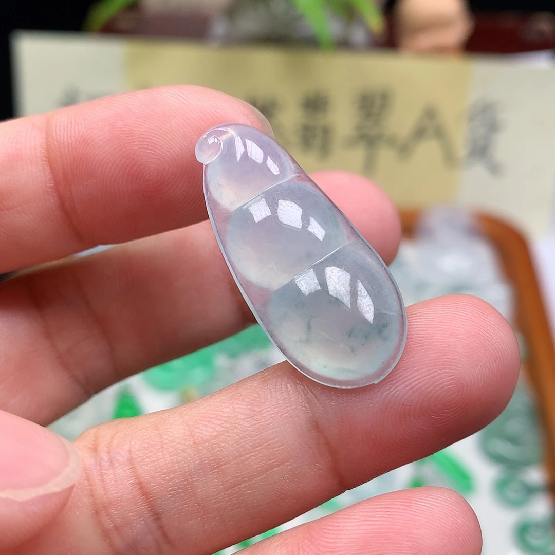 翡翠散珠缅甸天然A货翡翠冰种豆子