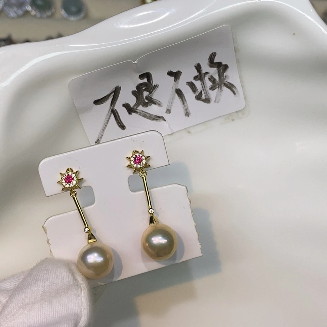 耳饰淡水珍珠银S925镶嵌