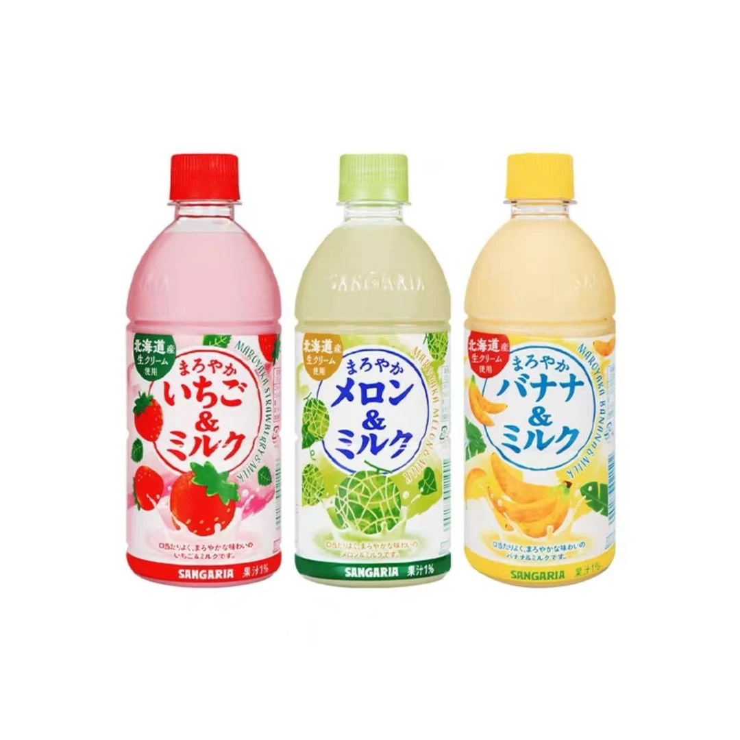 日本进口奶昔饮料500ml哈密瓜香蕉草莓