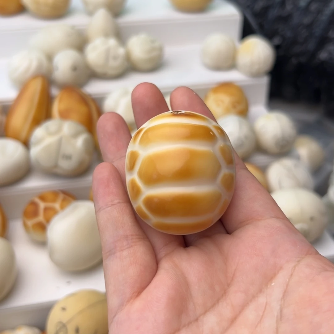 瑞***拉把件菩提根/象牙果定制龟壳镶钻不退换