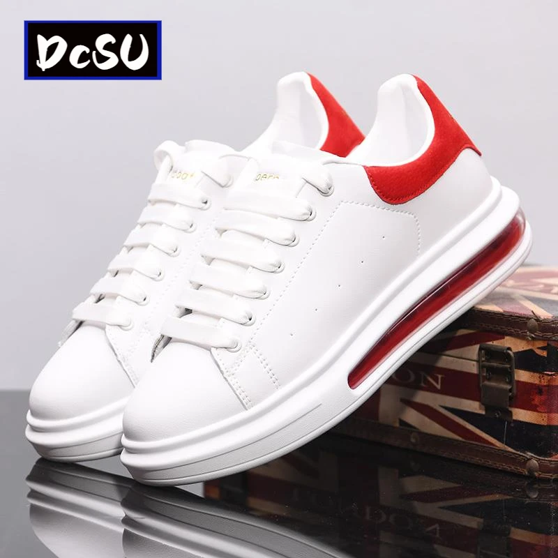 【香港DcSU&Shoes官方正品】小白鞋男秋季新款休闲鞋增高气垫运动鞋