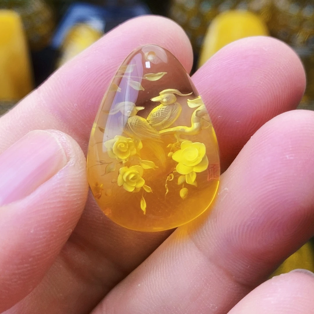 【闪购商品】未镶嵌吊坠(不含链)金珀