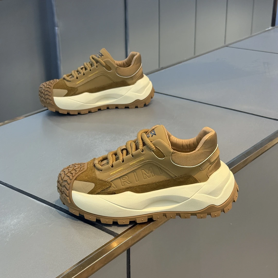 2025秋季新款印花潮鞋时尚爆款软底增高防滑防撞耐磨百搭鞋子男鞋