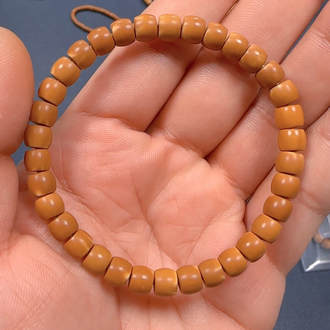 橄榄核手串核尖直切尺寸6.8老挝带三花特价