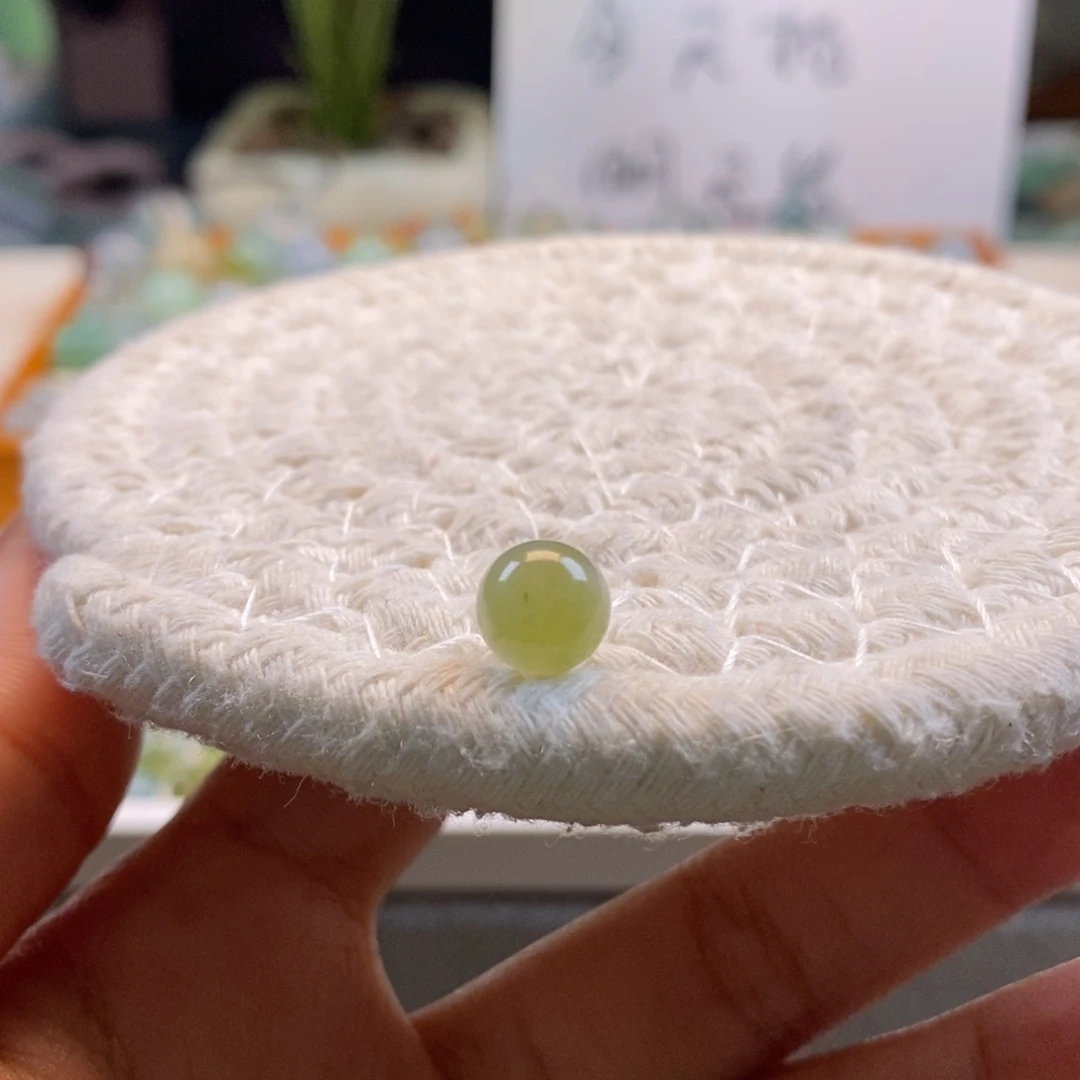 翡翠散珠天然翡翠秋香黄7.9
