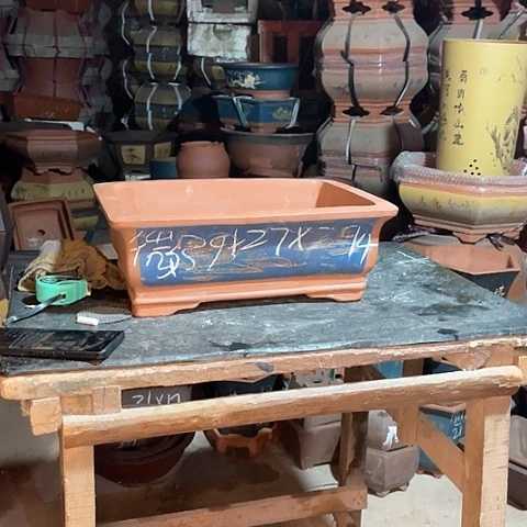 紫砂花盆长方一个