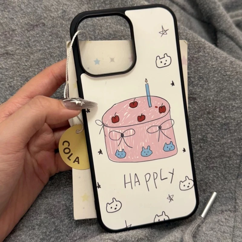 【黄油专属】高级可爱蛋糕适用苹果16pro女iphone15亚克力手机壳