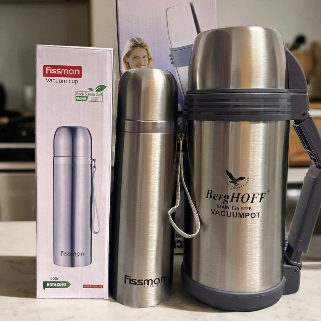 不锈钢材质1.5升冷暖两用壶➕500ml保温杯