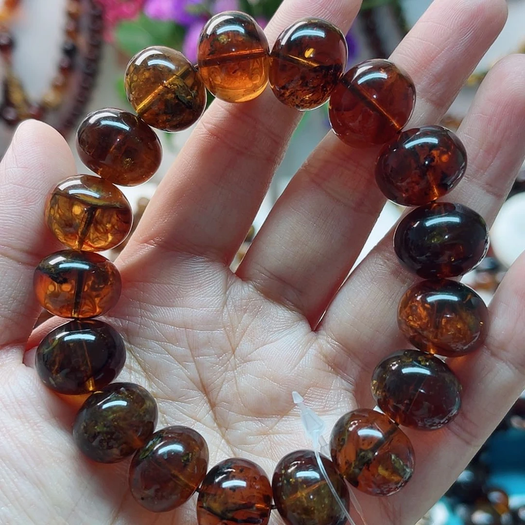 手链琥珀未镶嵌奶***哥琥珀15