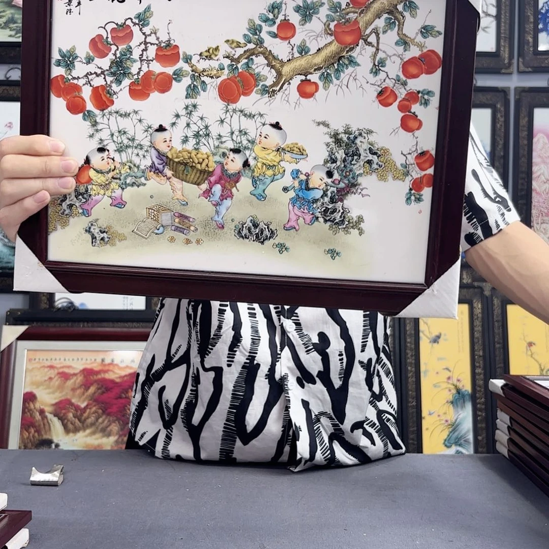摆件景德镇陶瓷瓷板画