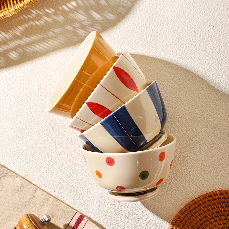 舍里复古陶瓷碗高颜值米饭碗家用2026新款碗具个人专用小碗情侣碗