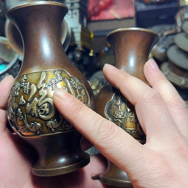 铜器摆件收收藏藏