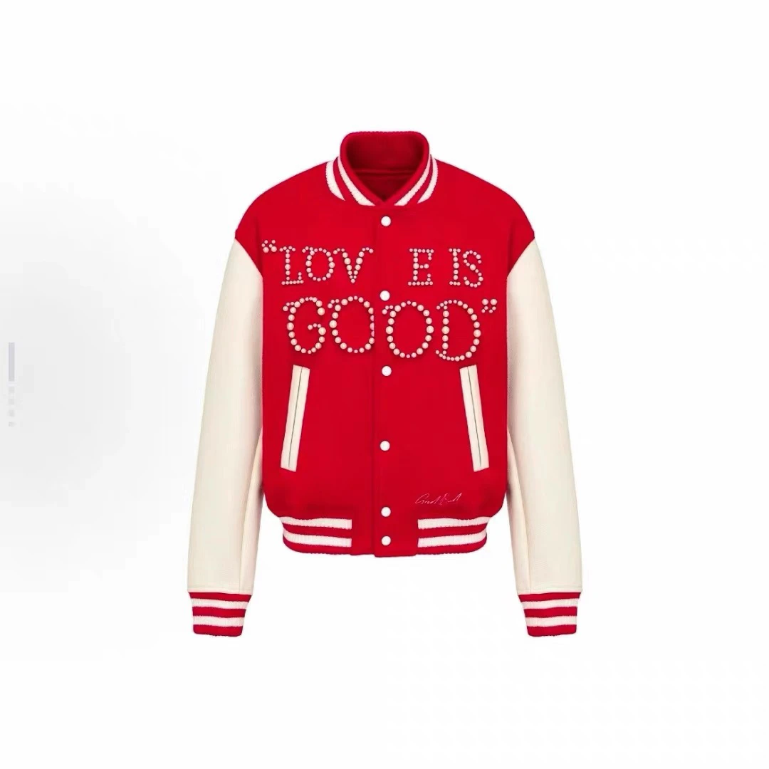 GOODBRAND  Love is good经典标语拼色棒球服 男女同款