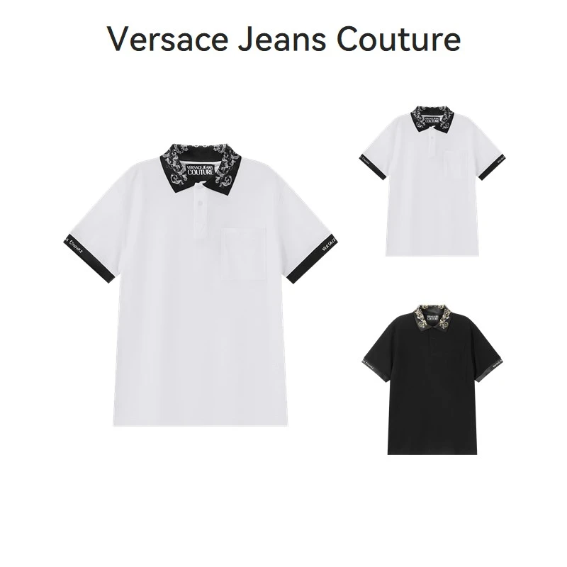 Versace范思哲VJC 奢侈品POLO衫男士短袖POLO衫78GAGT04 CJ01T