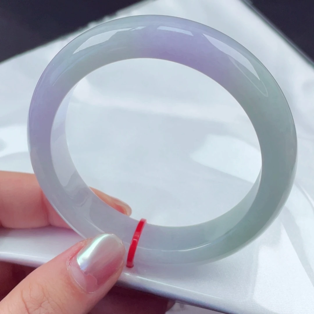 翡翠未镶嵌手镯56圈口