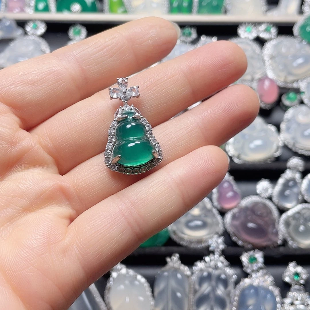 玛瑙/玉髓挂件吊坠合金