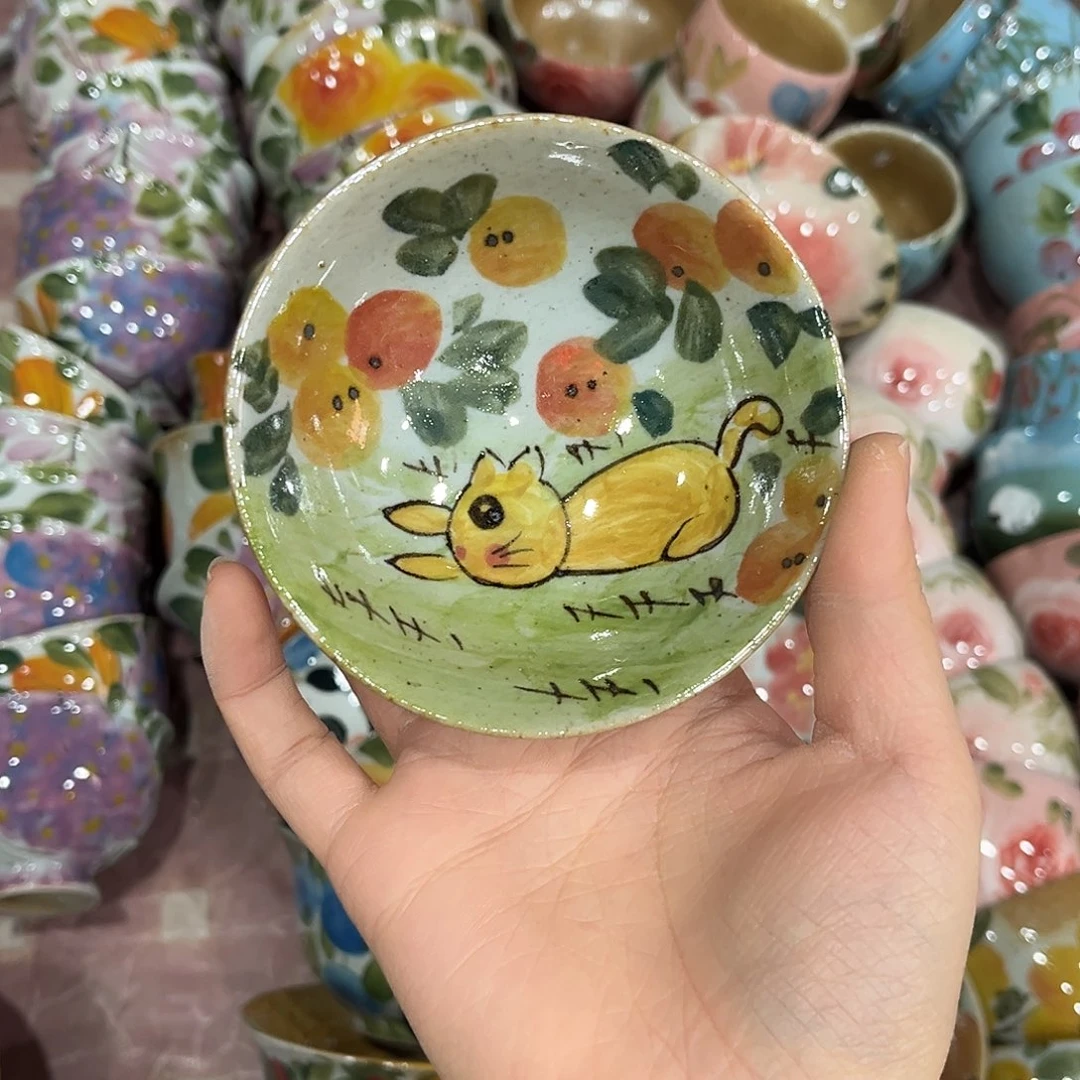 陶泥景德镇手工手绘高温釉下彩