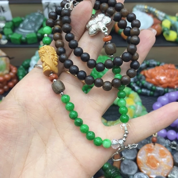 翡翠未镶嵌颈饰项链21