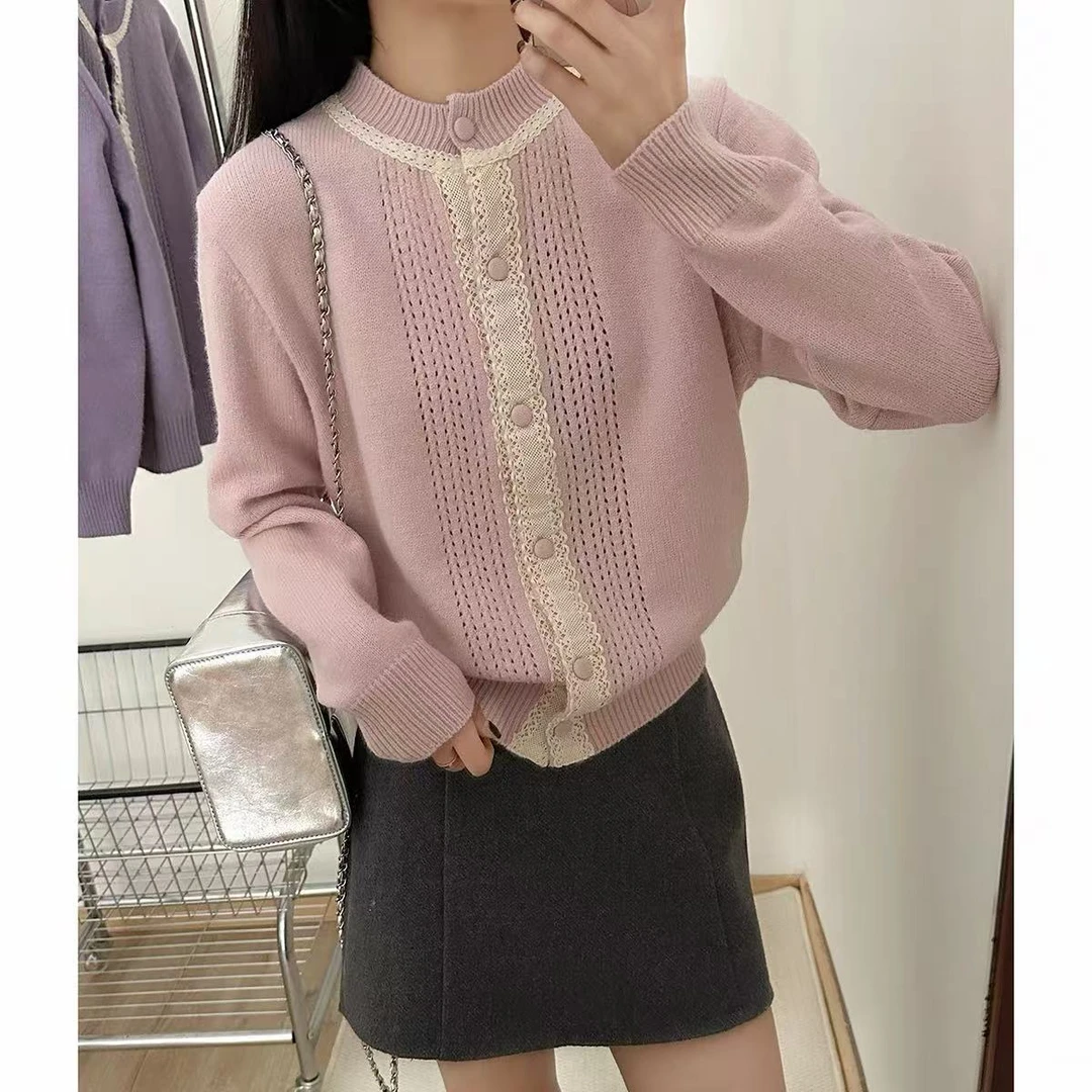 1-200微卡儿2025秋冬针织气质温柔百搭上衣01
