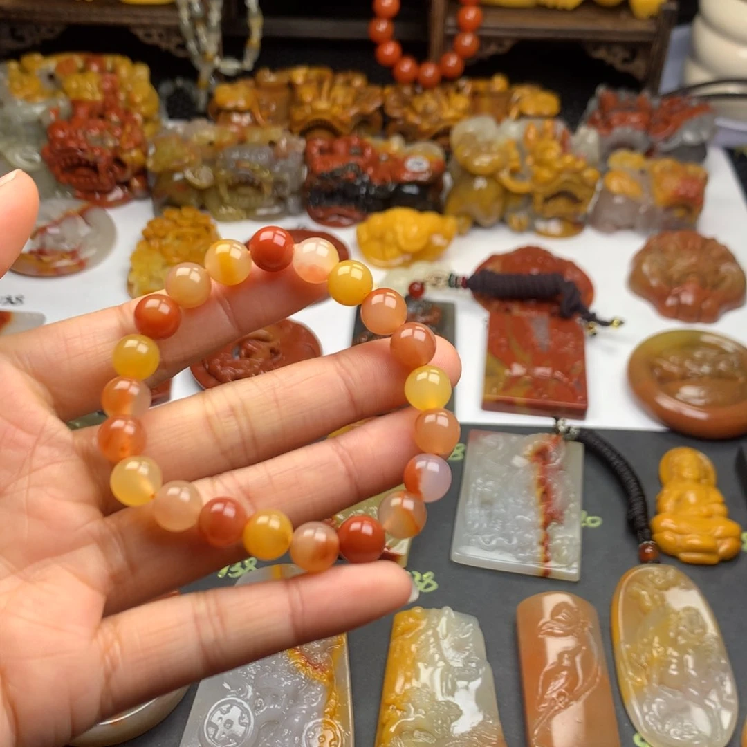 石英质玉（黄龙玉）挂件未镶嵌