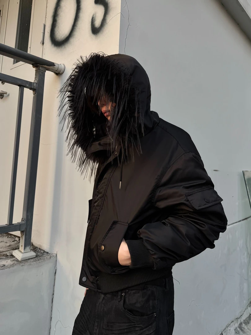 Lightinus‘GHETTO SOLIDER'美式街头短宽MA1飞行服Bomber棉服外套