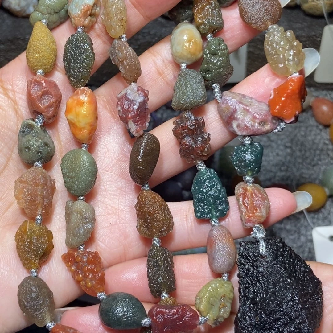 未镶嵌玛瑙/玉髓珠宝半成品