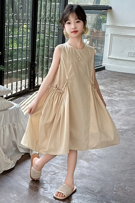 童小乖DLYM&8812花苞口袋连衣裙