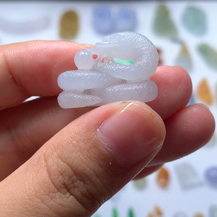未镶嵌定制翡翠蛇