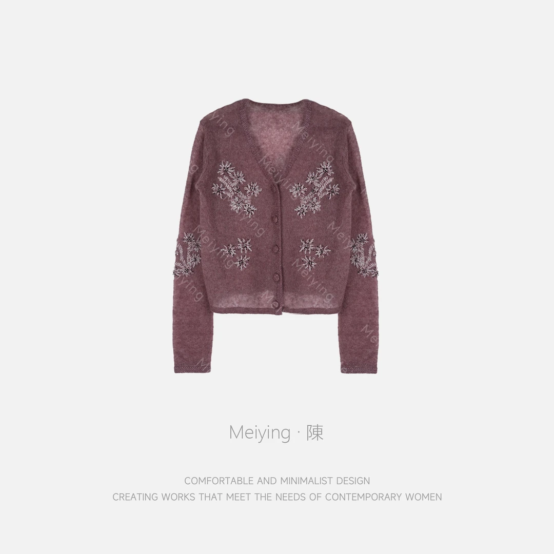 Meiying-温柔风气质百搭显瘦宽松减龄毛衫YA5QM054
