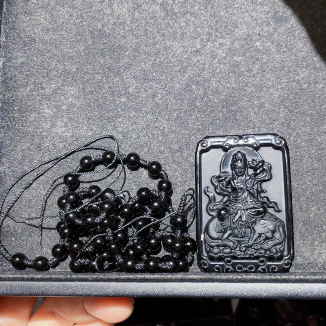 【闪购商品】黑曜岩套链未镶嵌辉****司