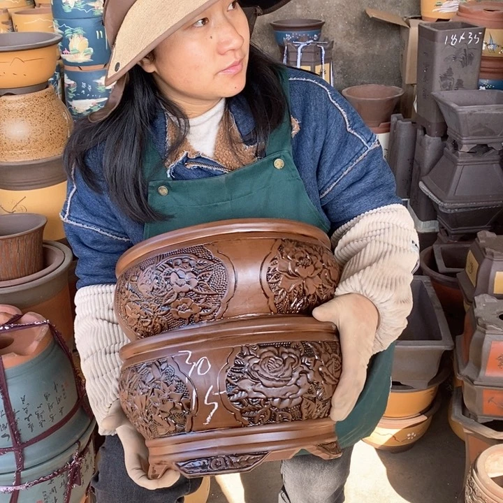 紫砂花盆紫砂花盆盆栽花卉