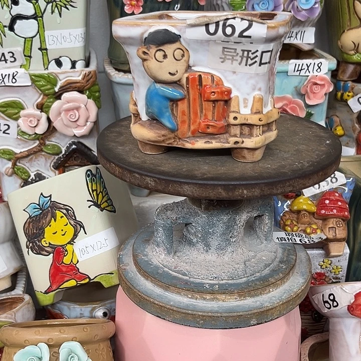 紫砂花盆粗陶材质多肉花盆